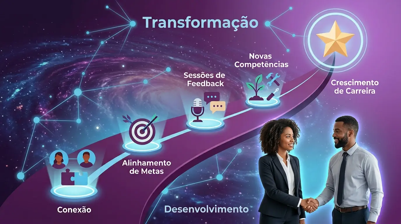 Transformação proporcionada por uma plataforma de mentoria